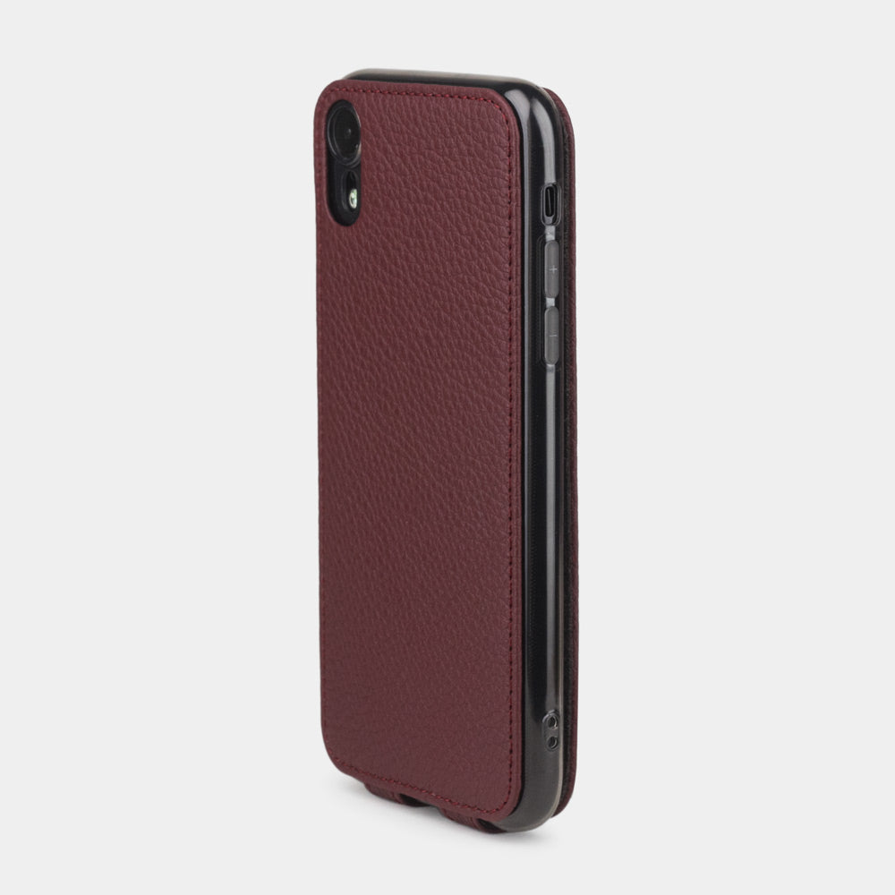 Premium Leather Case iPhone XR Bordeaux | Marcel Robert - 6