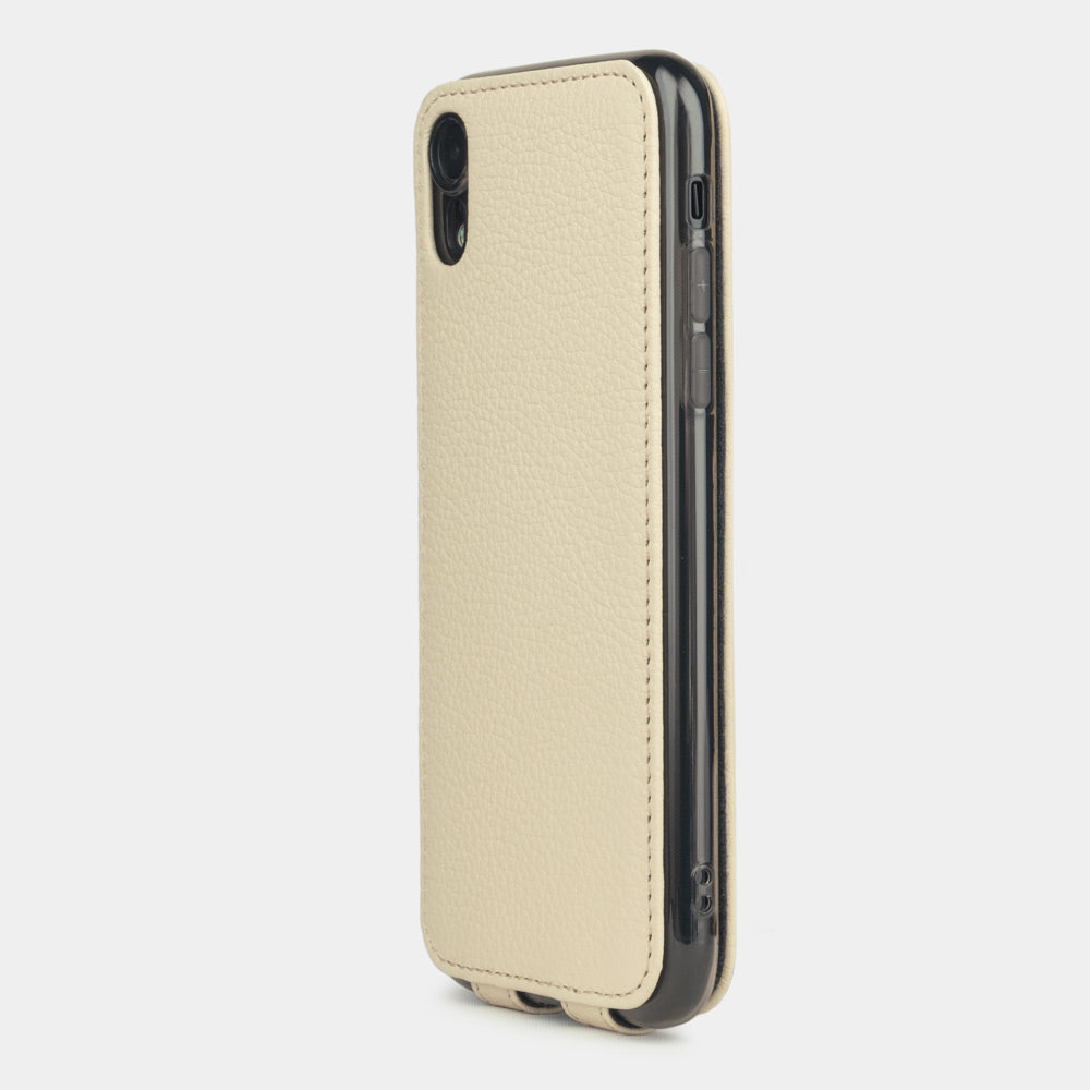 Premium Leather Case iPhone XR White Cream | Marcel Robert - 4