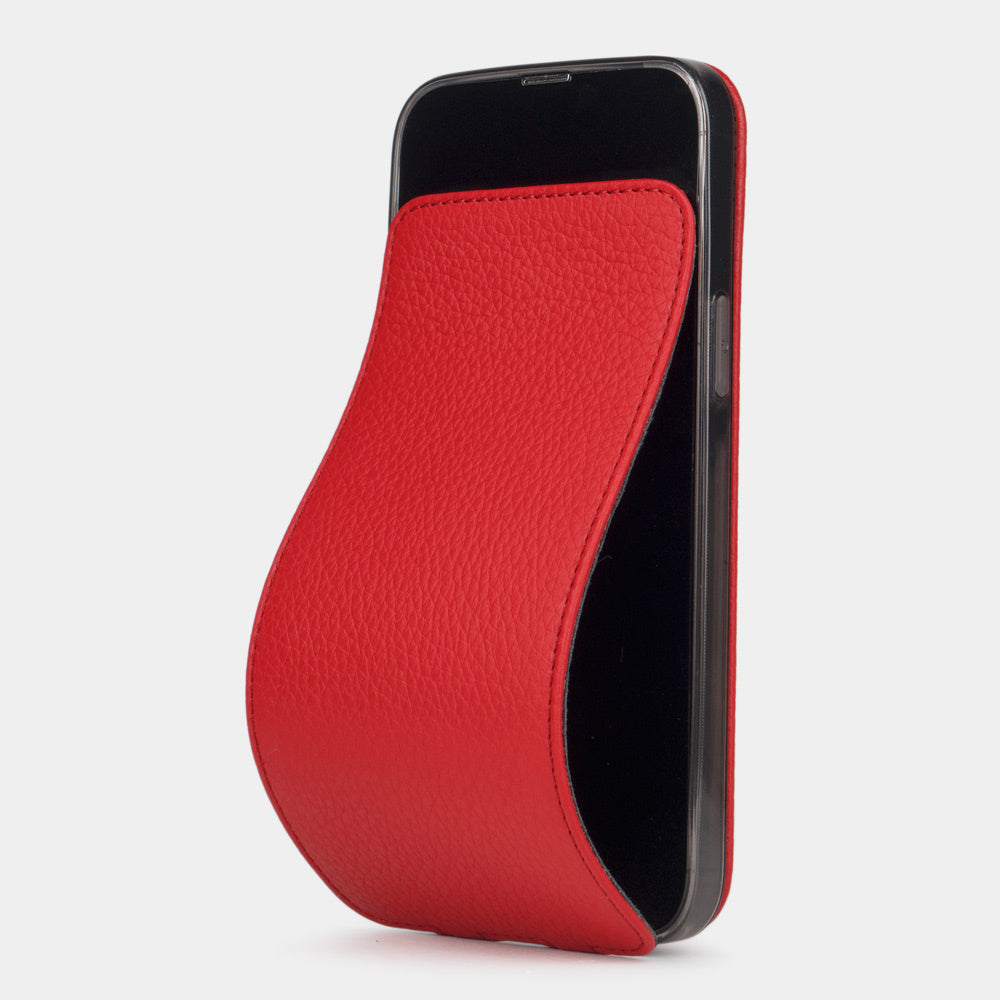 Premium Red Leather Case iPhone 15 Pro Max | Marcel Robert - 0