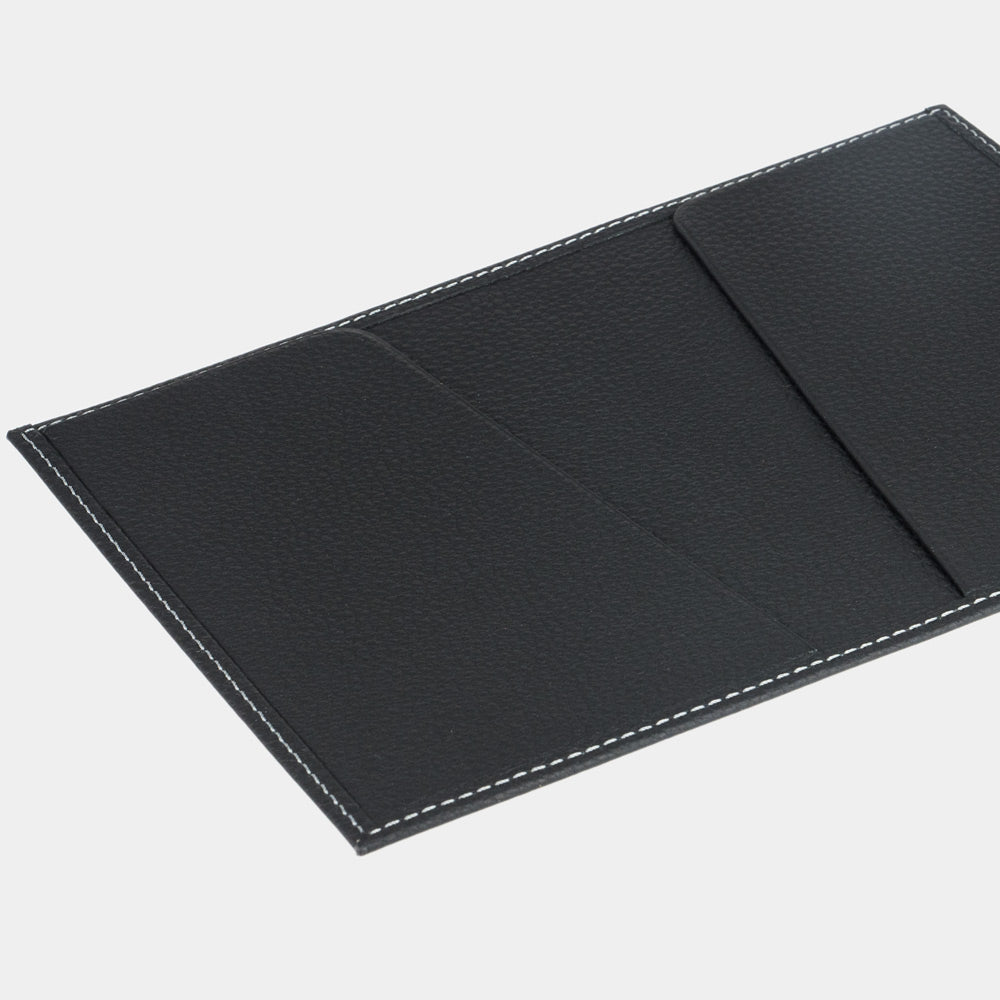 Leather Passport Cover "Milano" Black | Marcel Robert - 2