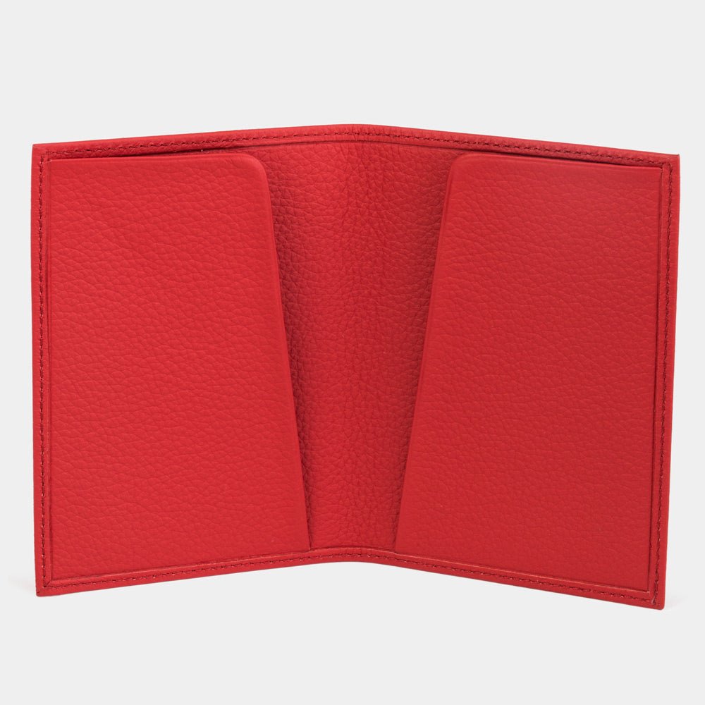 Leather Passport Cover Milano in Red Color | Marcel Robert - 3