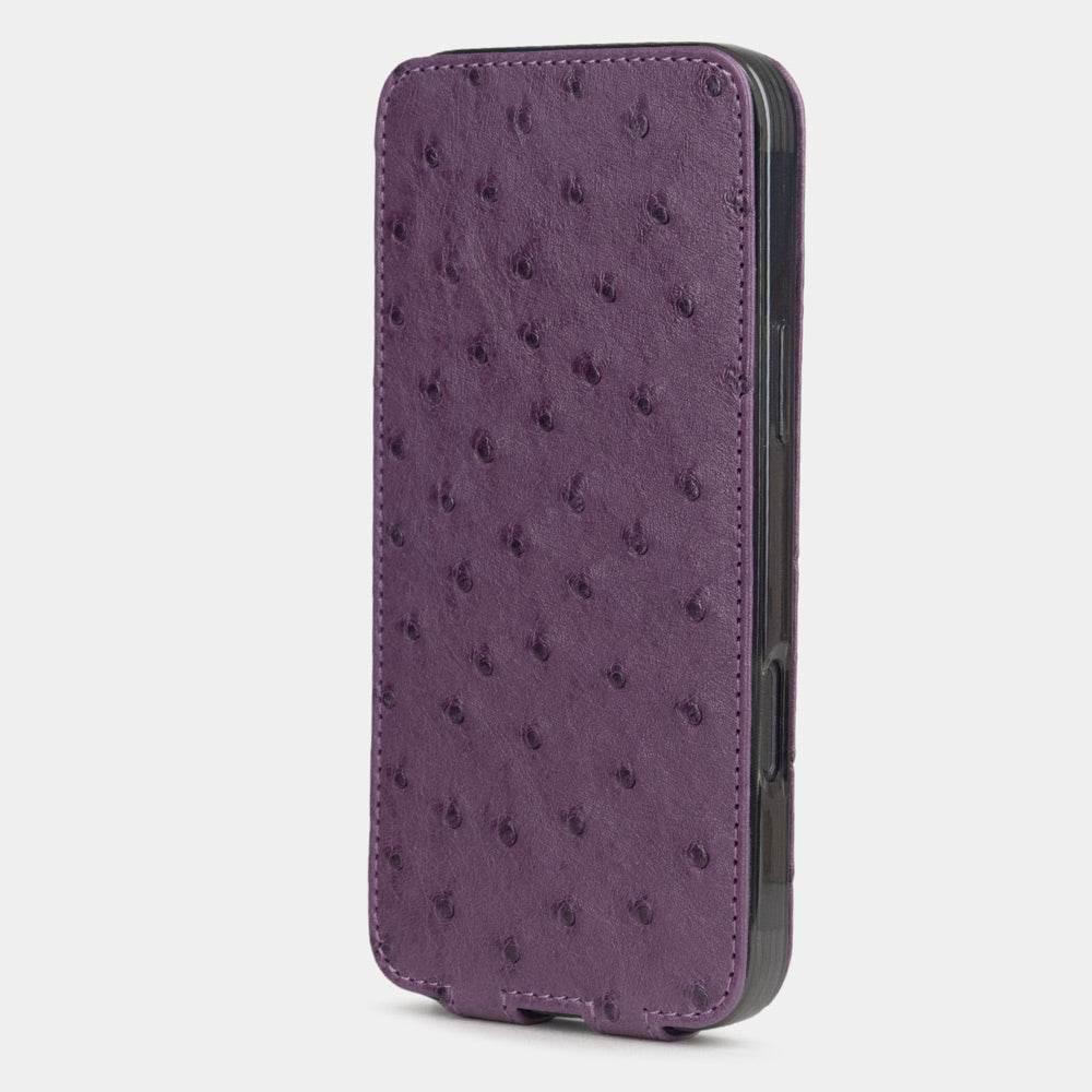 Premium Ostrich Leather Case iPhone 16 Pro | Marcel Robert - 4