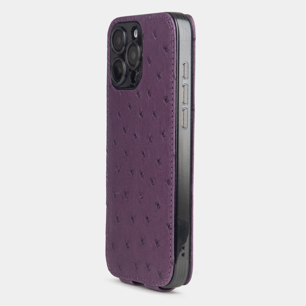 Premium Ostrich Leather Case iPhone 16 Pro | Marcel Robert - 10