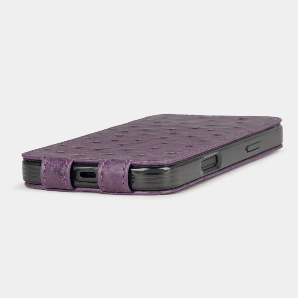 Premium Ostrich Leather Case iPhone 16 Pro | Marcel Robert - 22