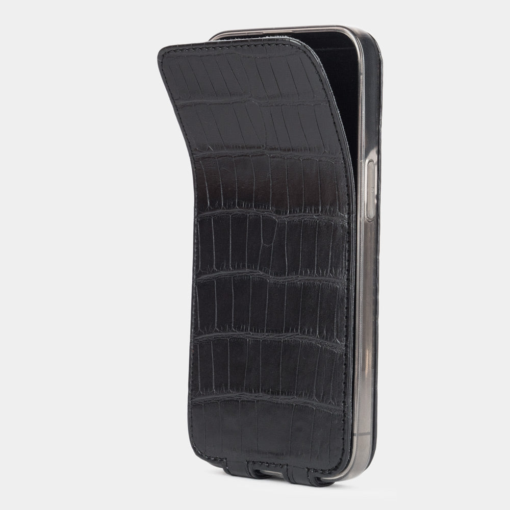case iPhone 13 Pro alligator black | Marcel Robert