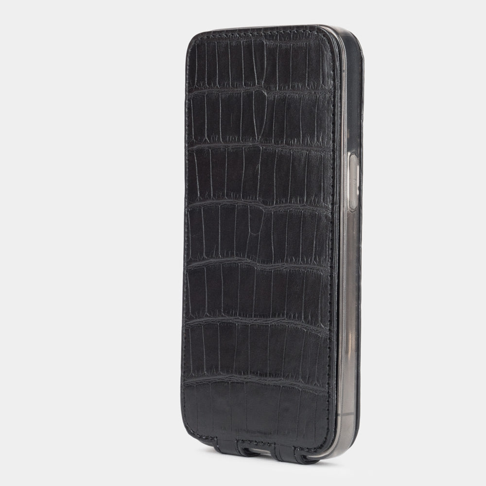 case iPhone 13 Pro alligator black | Marcel Robert