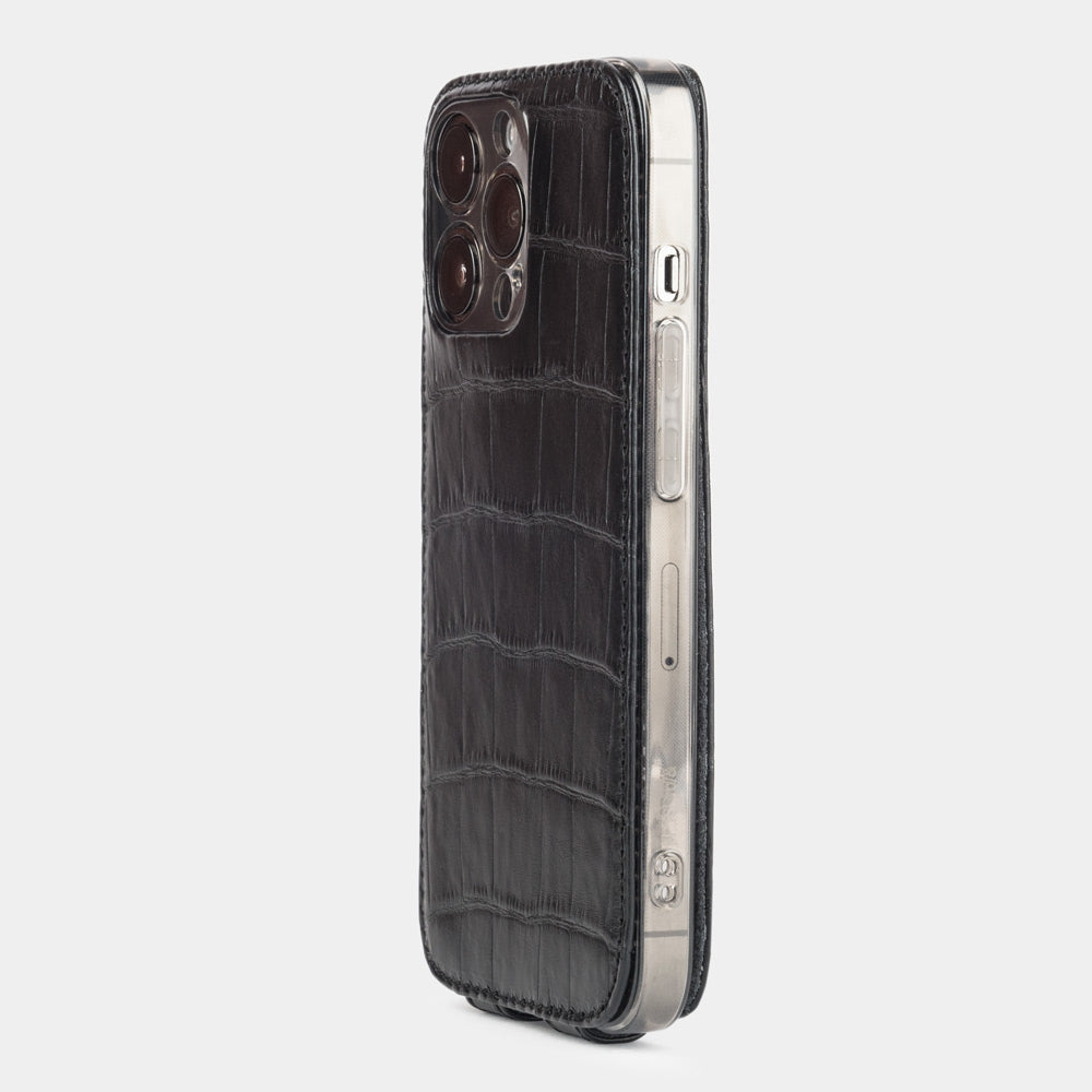 case iPhone 13 Pro alligator black | Marcel Robert