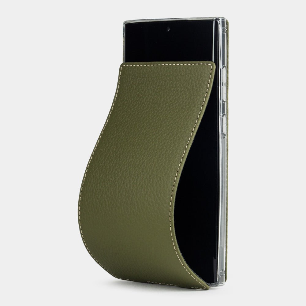 Premium Leather Case Galaxy S23 Ultra Green | Marcel Robert - 0