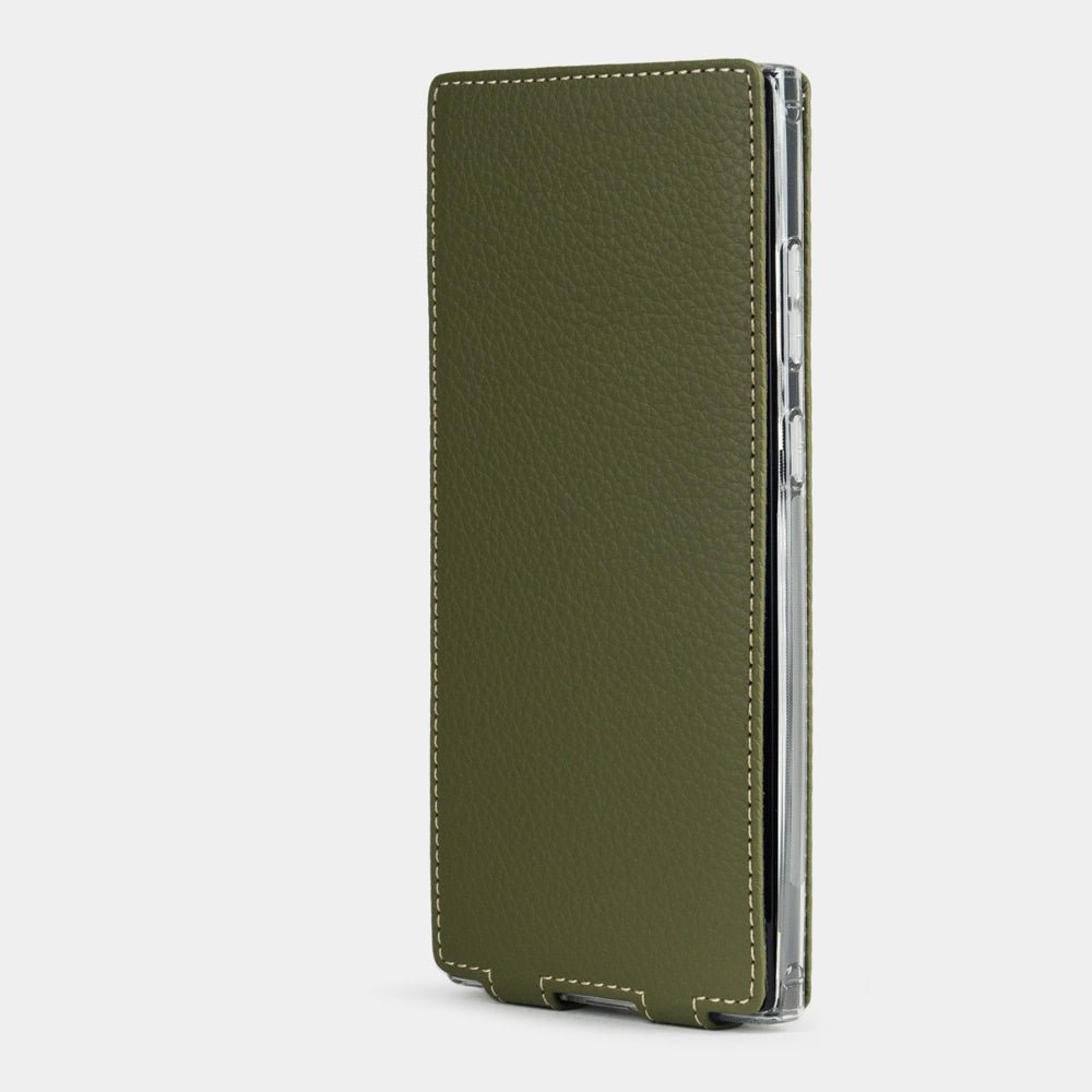 Premium Leather Case Galaxy S23 Ultra Green | Marcel Robert - 3