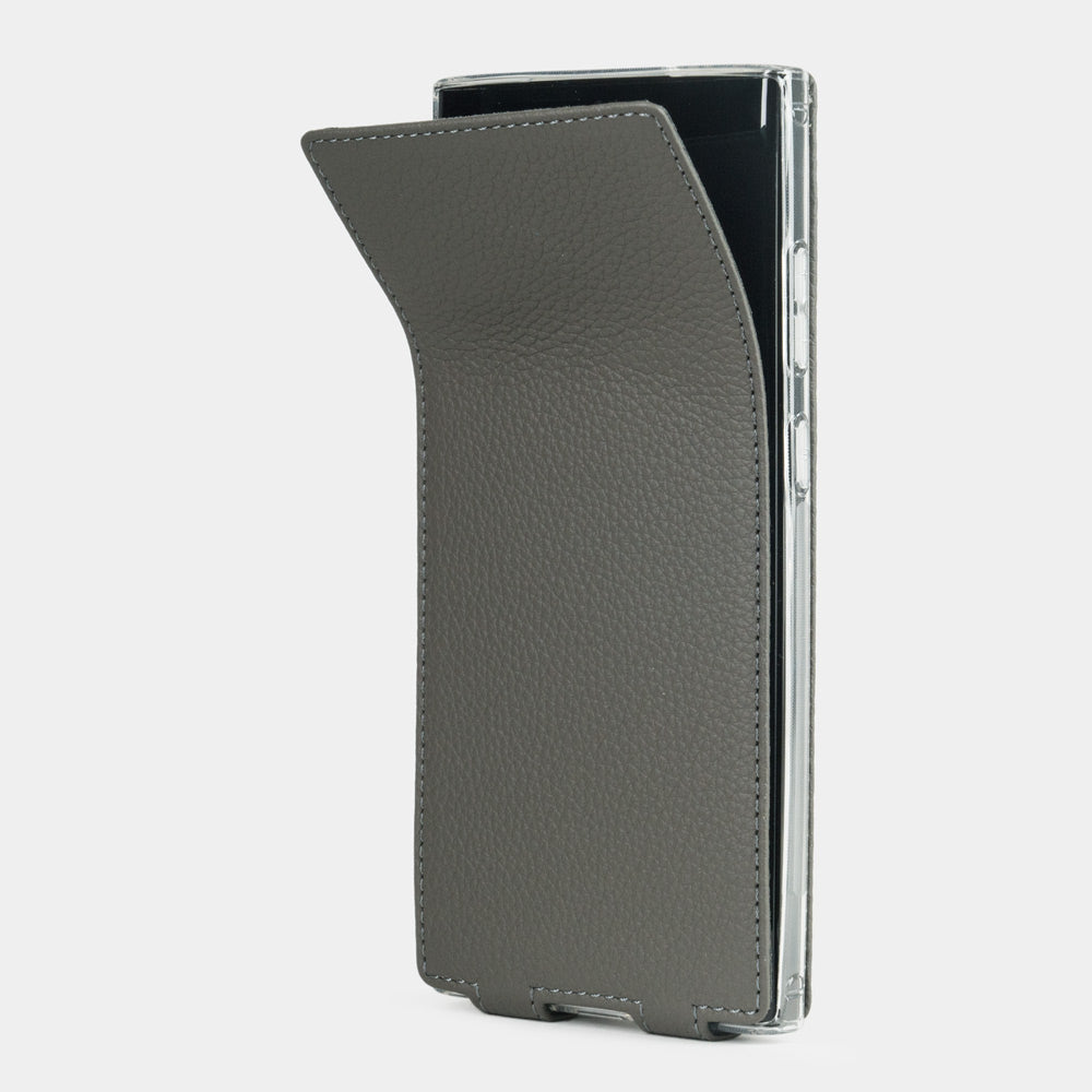 Premium Leather Case Galaxy S23 Ultra Grey | Marcel Robert - 1