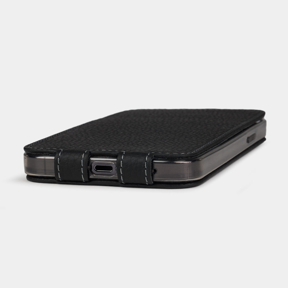 Elegant Leather Case iPhone 13 Black | Marcel Robert - 7