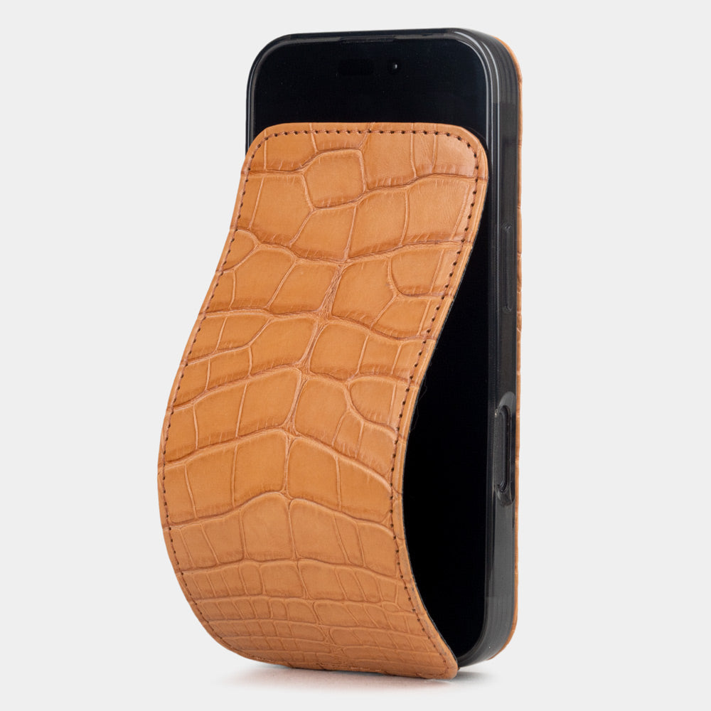 Alligator case iPhone 16 pro ocker