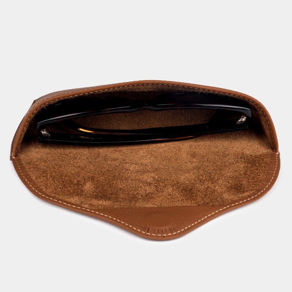 Leather Sunglasses Case "Riviera" Gold | Marcel Robert - 3