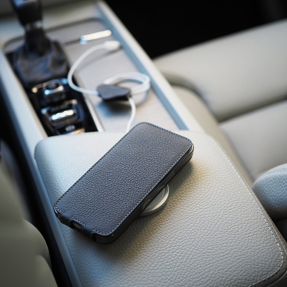 Elegant Leather Case iPhone 13 Black | Marcel Robert - 6