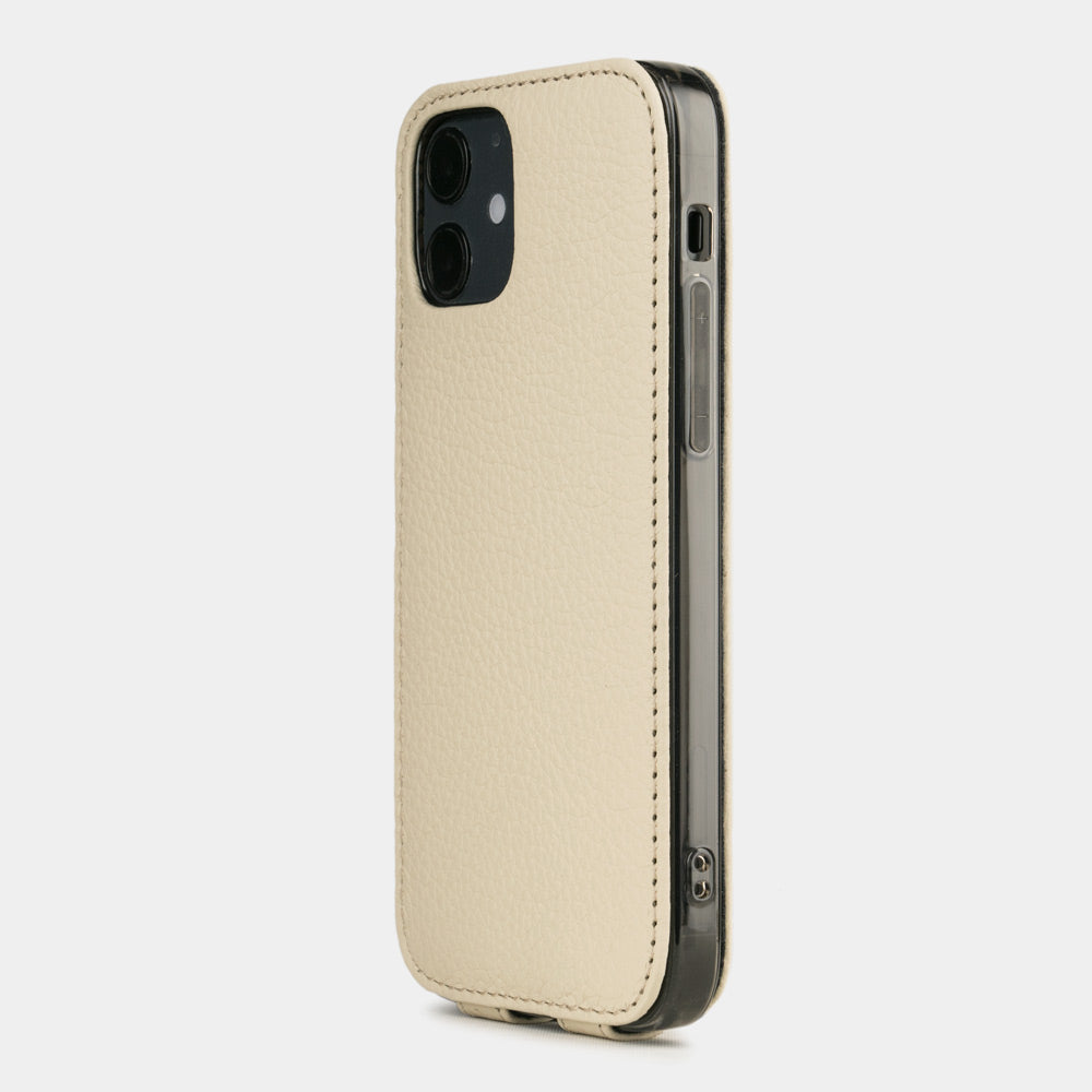 Premium Leather Case iPhone 12 mini Cream | Marcel Robert - 1