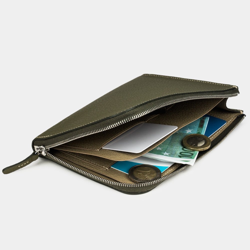 Soft Leather Wallet Pont-Aven Green | Marcel Robert - 3