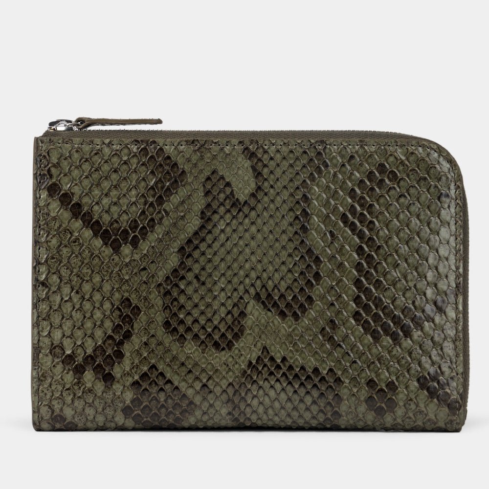 French Design Wallet Pont-Aven Python Green | Marcel Robert - 0